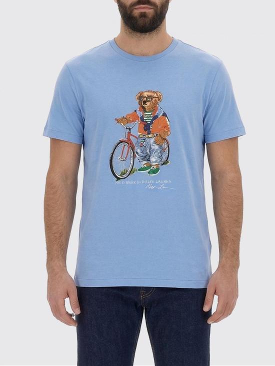 26SS 폴로 랄프로렌 반팔 티셔츠 710B16612 001 Gnawed Blue