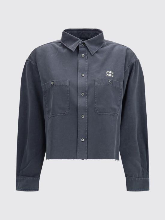 26SS 미우미우 셔츠 GWC135SOOO17AE F0170 Smoke Grey