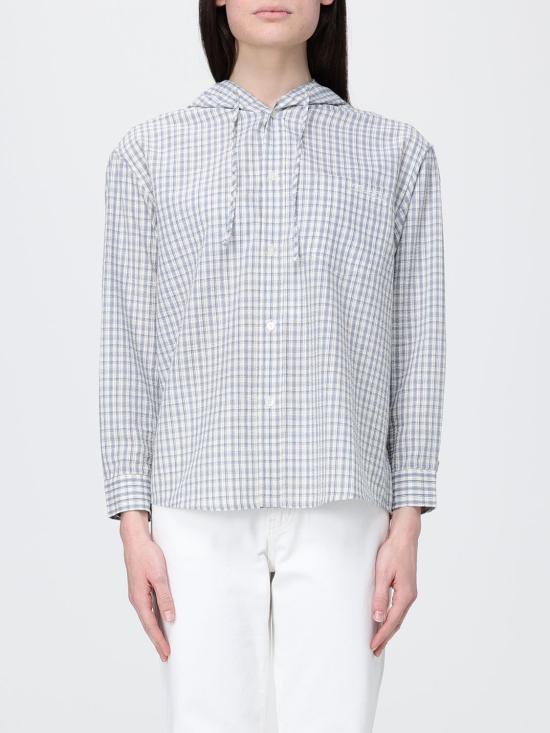 26SS 던스트 셔츠 UDSH6A107CR CREAM CHECK Blue