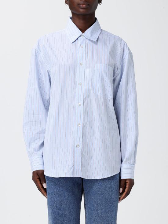 26SS 던스트 셔츠 UDSH6A104B2 SKY BLUE STRIPE Blue