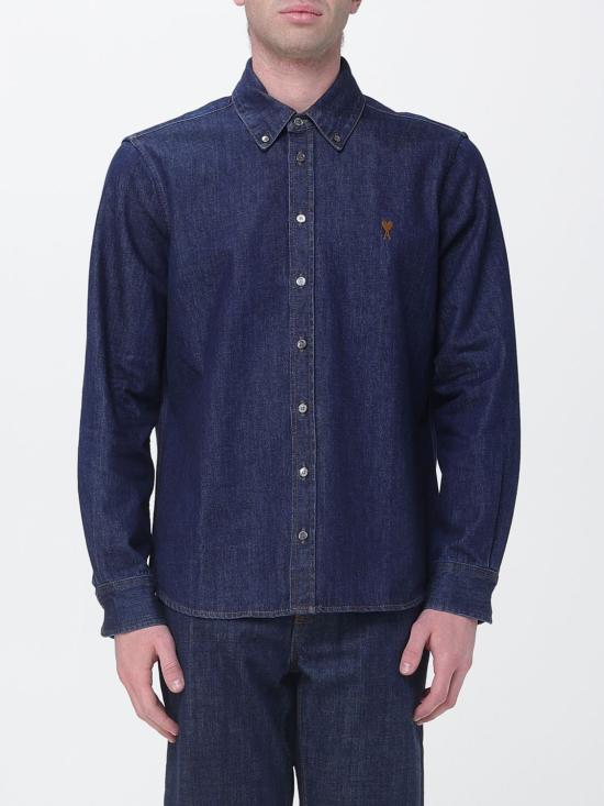 26SS 아미 데님 셔츠 USH786DE0123 402 Blue