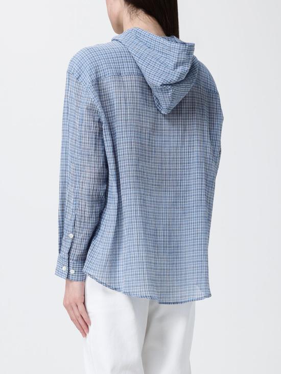26SS 던스트 셔츠 UDSH6A107B1 SOFT BLUE CHECK Blue - DUNST