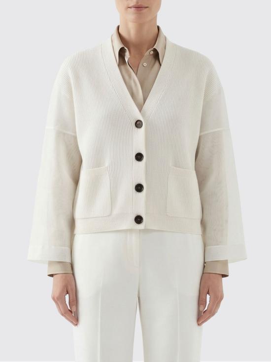 26SS 브루넬로 쿠치넬리 가디건 M19259516 C2723 White