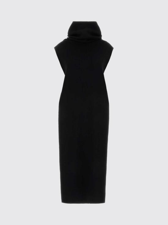 26SS 알라이아 롱 원피스 AA9H1382K144C 995 Black - ALAIA