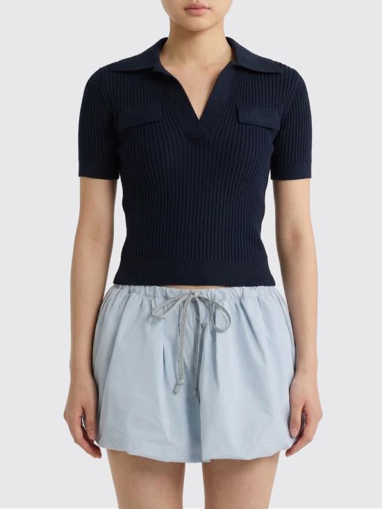 26SS 파투 폴로 티셔츠 KN3418094 694N Blue