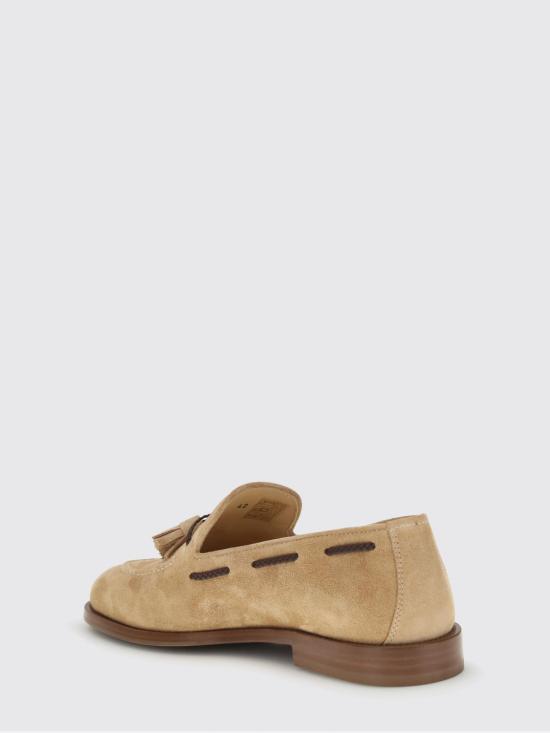 26SS 브루넬로 쿠치넬리 태슬 스웨이드 소프트 로퍼 MZUCCLB744 C7962 Earth - BRUNELLO CUCINELLI