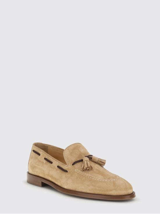 26SS 브루넬로 쿠치넬리 태슬 스웨이드 소프트 로퍼 MZUCCLB744 C7962 Earth - BRUNELLO CUCINELLI