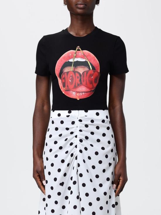 26SS 피오루찌 반팔 티셔츠 W01FPTSH094CJ03 BK01 Black