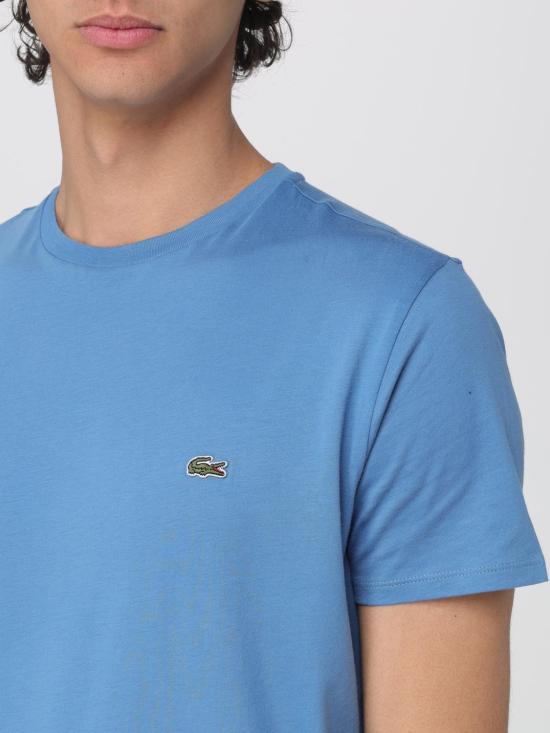26SS 라코스테 피마 코튼 저지 크루넥 티셔츠 TH6709 JBK Blue - LACOSTE