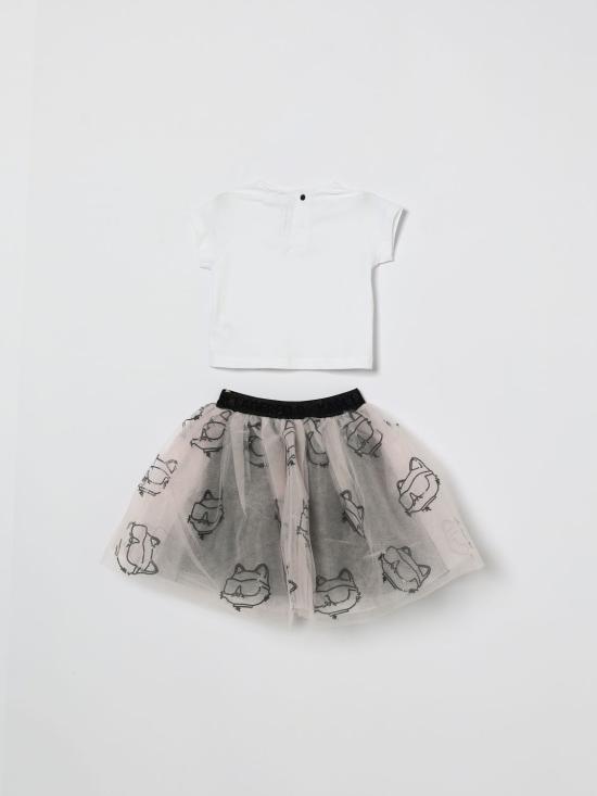 26SS [키즈] 칼라거펠트 원피스 Z31055 N54 White - KARL LAGERFELD