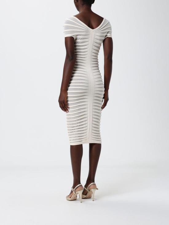 26SS 엘리자베타프랜치 롱 원피스 AM26T62E2 193 White - ELISABETTA FRANCHI