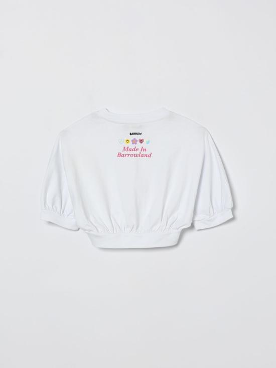 26SS [키즈] 바로우 티셔츠 S6BKJGTH133 002 White - BARROW