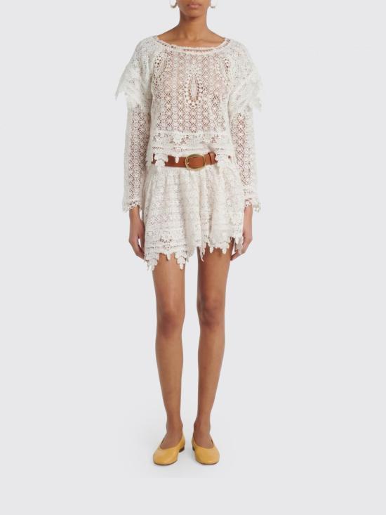 26SS 이자벨마랑 숏 스커트 JU0453FAD1J02I 20WH White - ISABEL MARANT