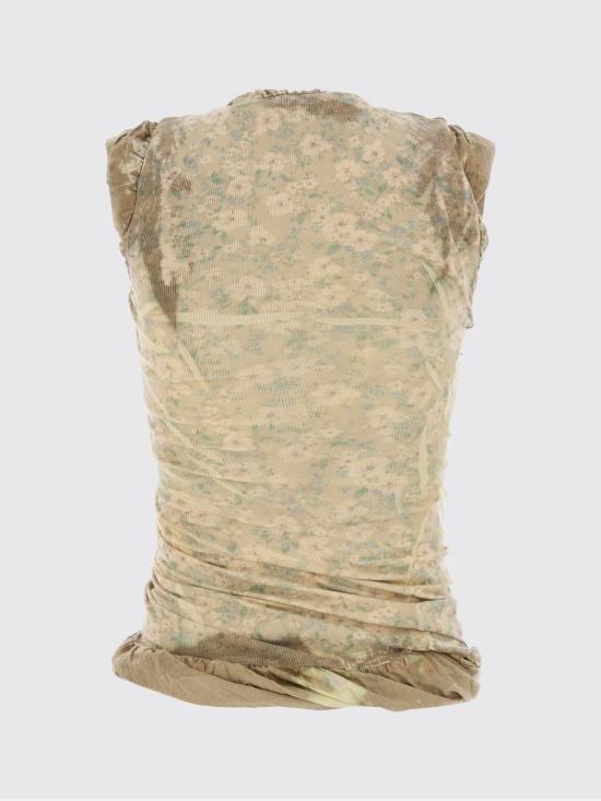 26SS 디젤 민소매 티셔츠 A229450IFBA 7FYA Green - DIESEL