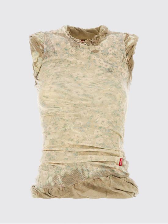 26SS 디젤 민소매 티셔츠 A229450IFBA 7FYA Green - DIESEL