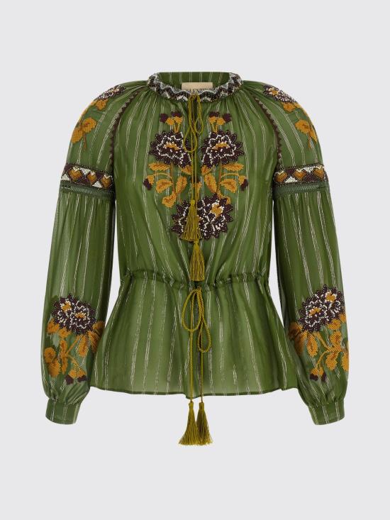 26SS 발렌티노 가라바니 블라우스 B3AEBB69W2 C9M Green - VALENTINO GARAVANI