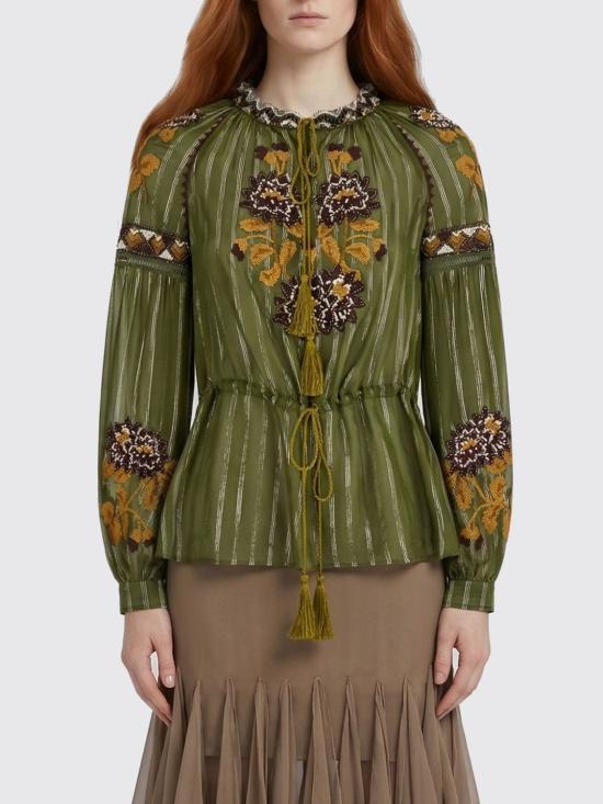 26SS 발렌티노 가라바니 블라우스 B3AEBB69W2 C9M Green