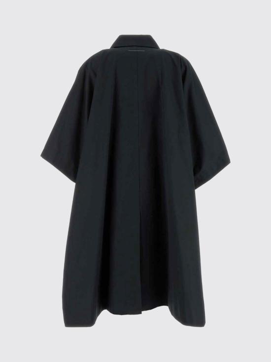 26SS MM6 메종마르지엘라 워터 리펠런트 코튼 개버딘 코트 S52AH0083M35734 900 Black - MM6 MAISON MARGIELA