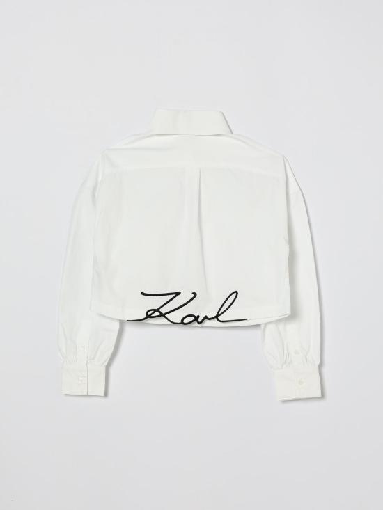26SS [키즈] 칼라거펠트 셔츠 Z31117 10P White - KARL LAGERFELD
