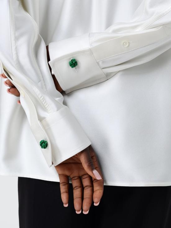 26SS 보테가베네타 셔츠 862348V6H10 9071 White - BOTTEGA VENETA