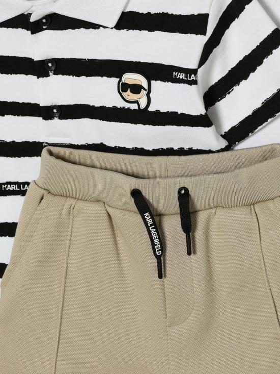 26SS [키즈] 칼라거펠트 캐주얼 세트 Z31068 10P White - KARL LAGERFELD