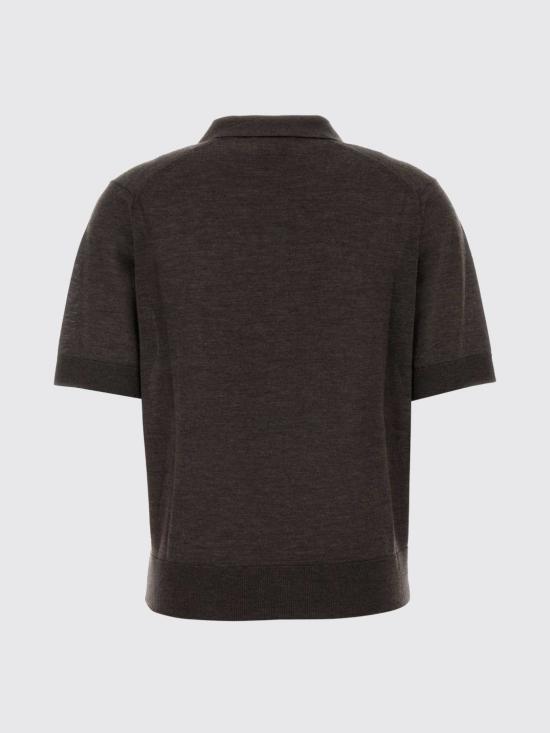 26SS 루루 드 세종 폴로 티셔츠 MIGO BROWNMELANGE Brown - LOULOU DE SAISON
