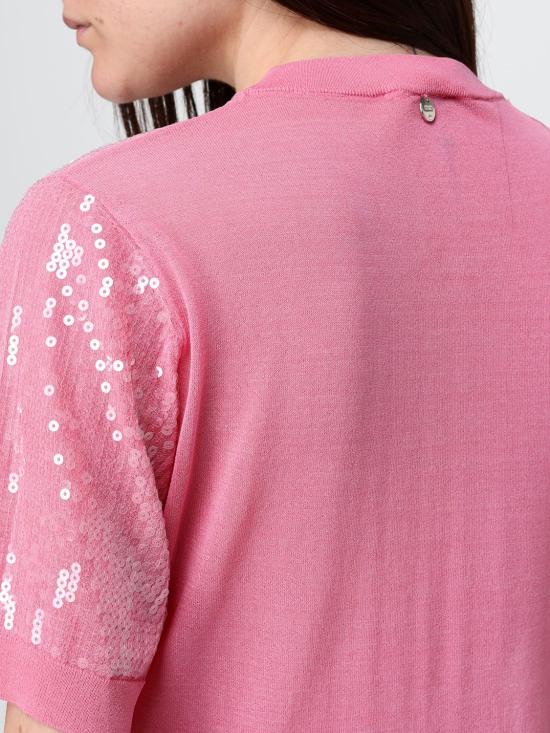 26SS 리우조 스웨터 WA6216MA68R L9050 Pink - LIU JO