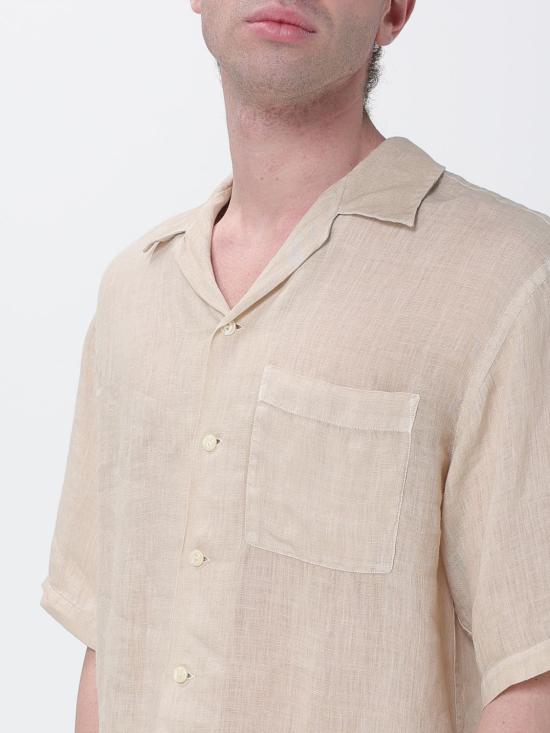 26SS 120 리노 반팔 셔츠 33ALIM19L3000011533ALIM S00092 Safari - 120 LINO