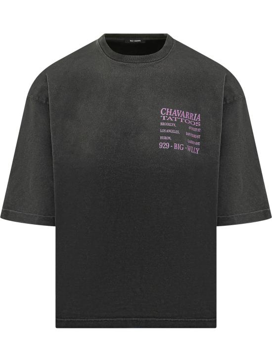 26SS 윌리 차바리아 반팔 티셔츠 WCJSY0178 001 BLACK