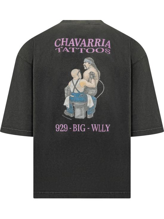 26SS 윌리 차바리아 반팔 티셔츠 WCJSY0178 001 BLACK - WILLY CHAVARRIA