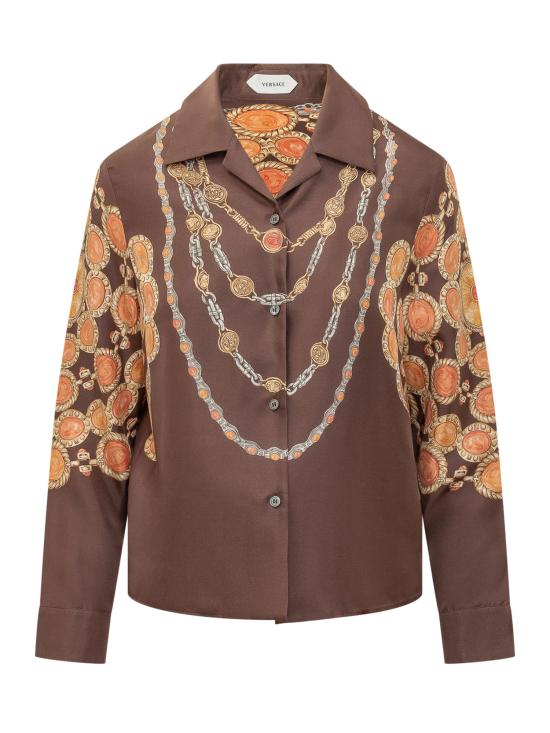 26SS 베르사체 셔츠 10242311A17952 5N940 CHOCOLATE AMBER