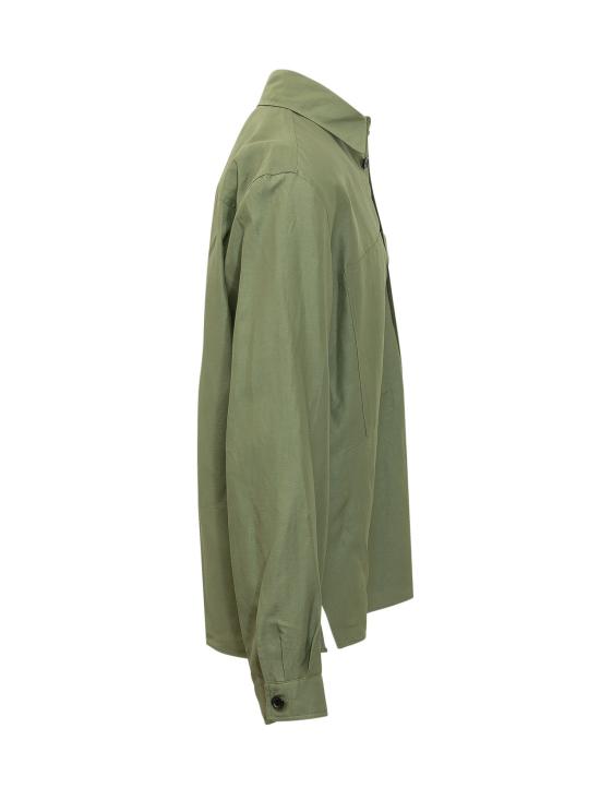 26SS 라니우스 긴팔 셔츠 S6LAMASI072 082 VERDE MILITARE - LANEUS