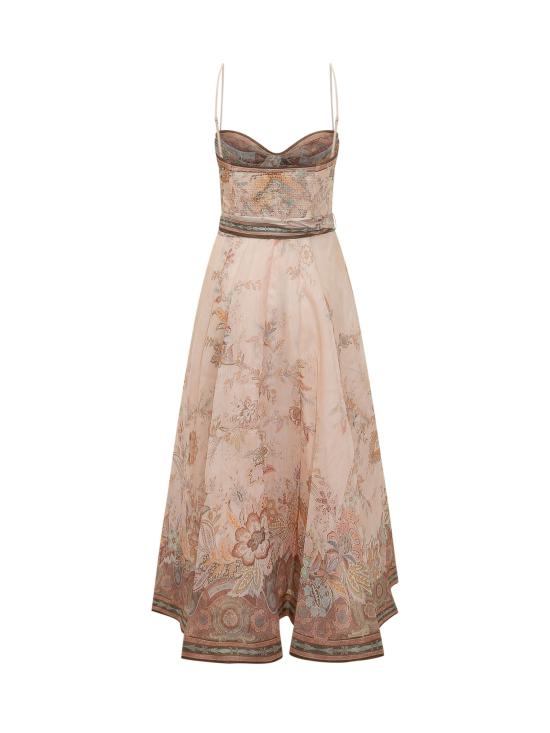 26SS 짐머만 롱 원피스 7477DS262 PKP PINK PAISLEY - ZIMMERMANN