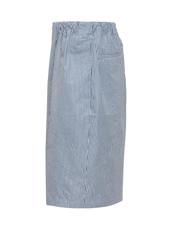 26SS 윌리 차바리아 데님 숏팬츠 WCBTM0074 084 SAIL BLUE STRIPE - WILLY CHAVARRIA