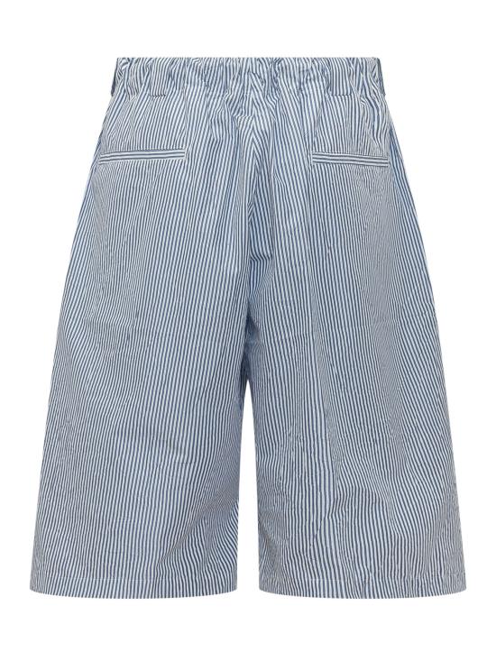 26SS 윌리 차바리아 데님 숏팬츠 WCBTM0074 084 SAIL BLUE STRIPE - WILLY CHAVARRIA