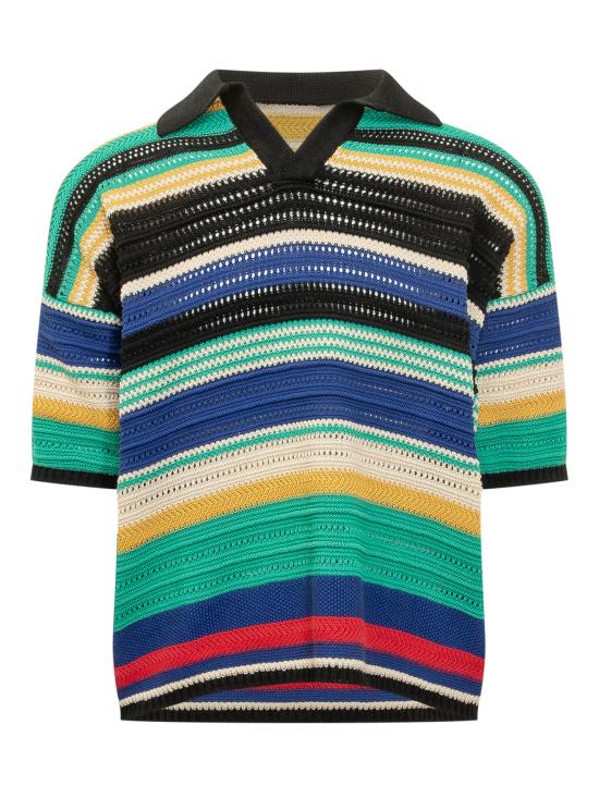 26SS 라니우스 폴로 티셔츠 S6LAMAKP046 110 29 BLACK MULTICOLOR