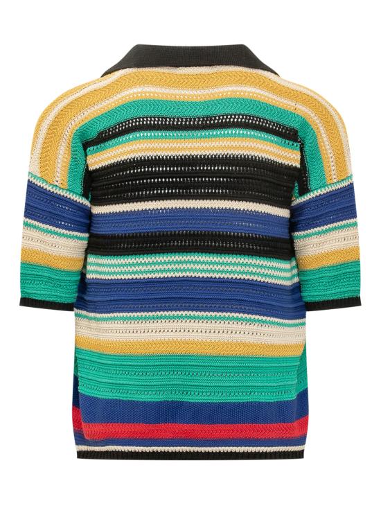 26SS 라니우스 폴로 티셔츠 S6LAMAKP046 110 29 BLACK MULTICOLOR - LANEUS