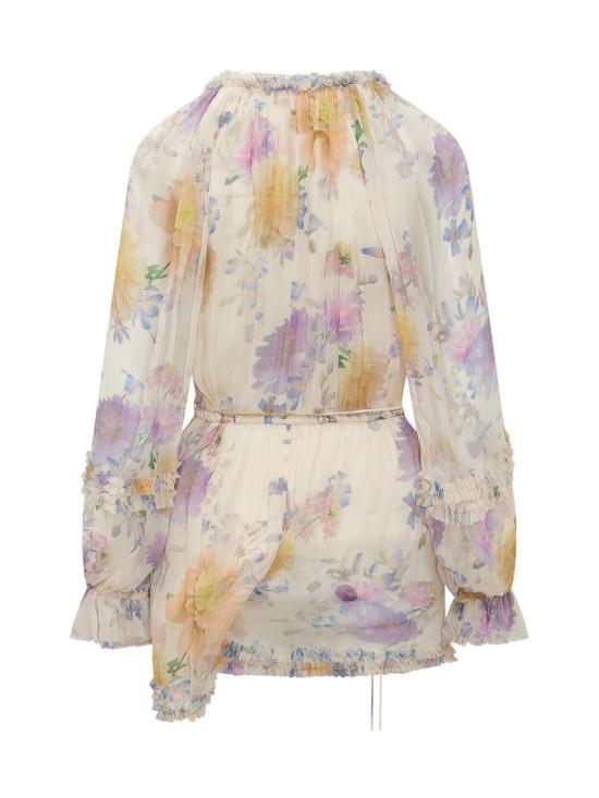 26SS 짐머만 숏 원피스 8154YS261 CRDA CREAM DAHLIA - ZIMMERMANN