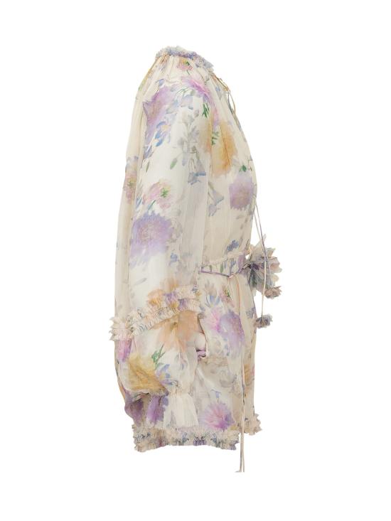 26SS 짐머만 숏 원피스 8154YS261 CRDA CREAM DAHLIA - ZIMMERMANN