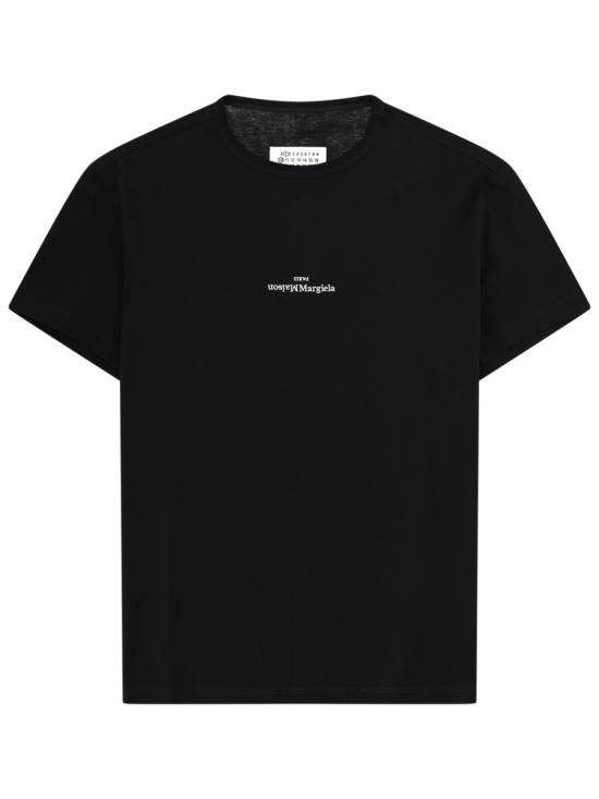 26SS 마르지엘라 디스토티드 로고 티셔츠 S30GC0701 S22816900 BLACK