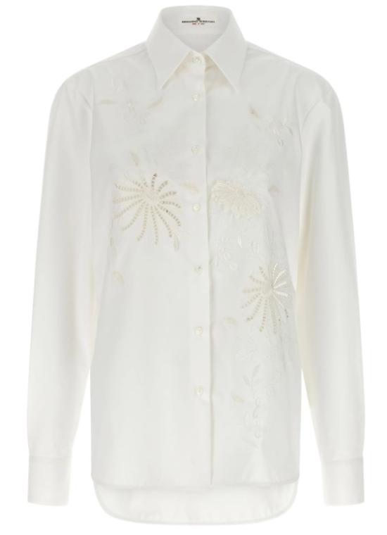 26SS 에르마노 설비노 셔츠 D482K362EWGF WGF10602 Snow white