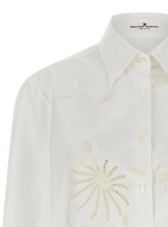 26SS 에르마노 설비노 셔츠 D482K362EWGF WGF10602 Snow white - ERMANNO SCERVINO