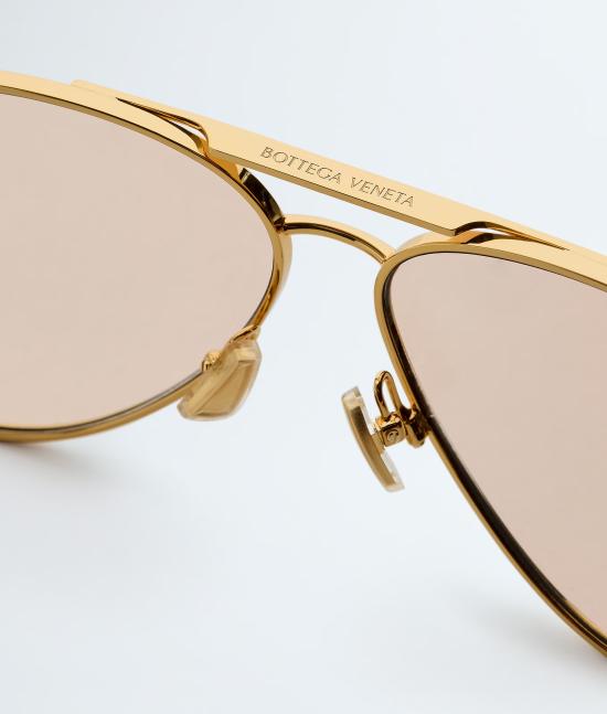 26SS 보테가베네타 선글라스 779517V44501251 Gold - BOTTEGA VENETA