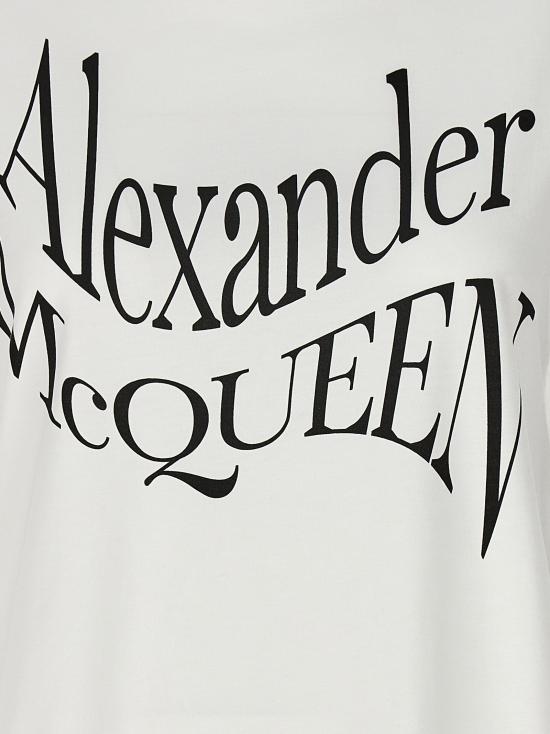  알렉산더 맥퀸 반팔 티셔츠 781403QZALT0900 - ALEXANDER MCQUEEN