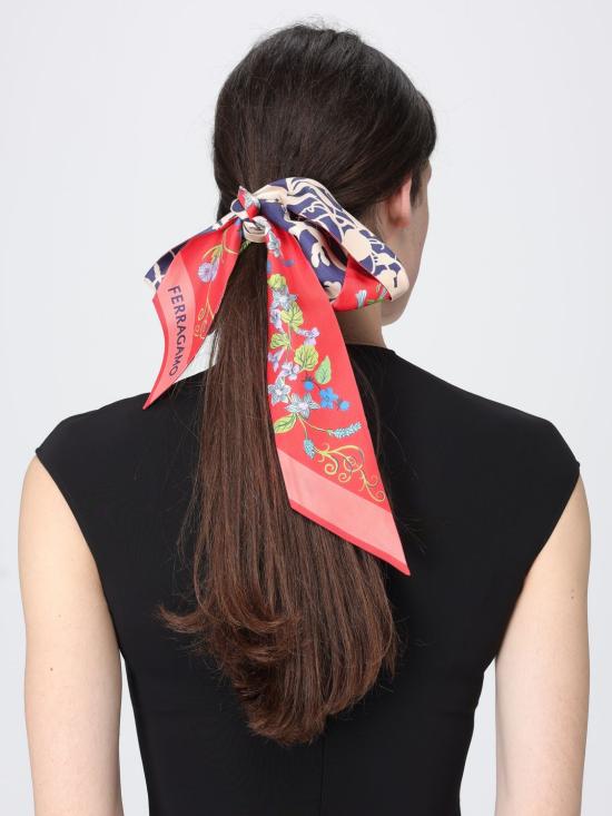 26SS 살바토레 페라가모 머플러/스카프 321241 789909 RED BLUE DOM - SALVATORE FERRAGAMO
