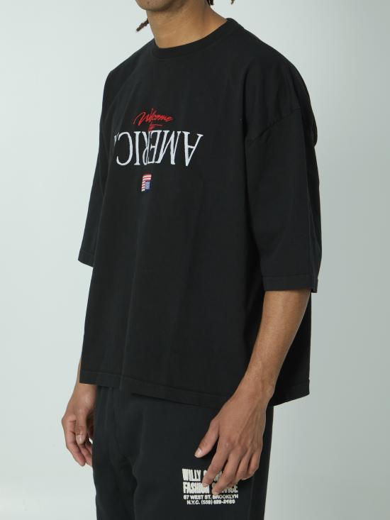 26SS 윌리 차바리아 반팔 티셔츠 WCJSY0220 001 BLACK - WILLY CHAVARRIA