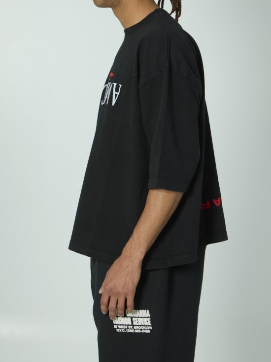 26SS 윌리 차바리아 반팔 티셔츠 WCJSY0220 001 BLACK - WILLY CHAVARRIA