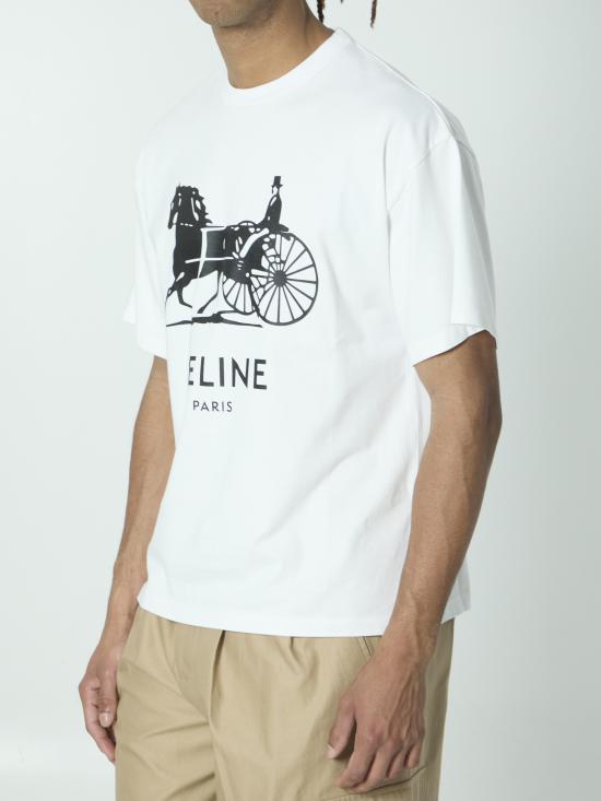 26SS 셀린느 반팔 티셔츠 RX0LB1242 01OK WHITE - CELINE