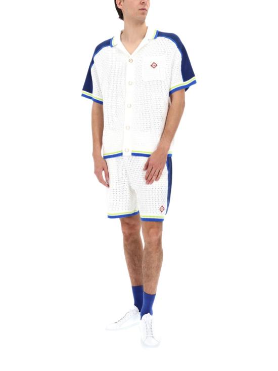 26SS 카사블랑카 긴팔 셔츠 MSS26KW1310 01WHITEBLUE MULTICOLOUR - CASABLANCA