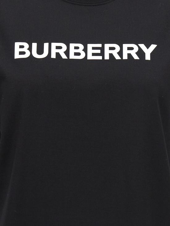 25FW 버버리 로고 코튼 티셔츠 8080324BLACK - BURBERRY